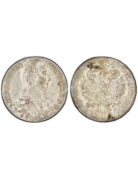 1790-1802, 1 Thaler 1780 -  ST S.F. PCGS AU58 TOP POP Milan Maria Theresia Austrian Empire RRR