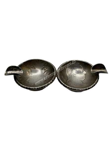 Silver Coins Ashtray Maria Theresia Thalers