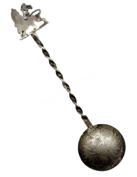 Ethiopian Silver Coin Spoon