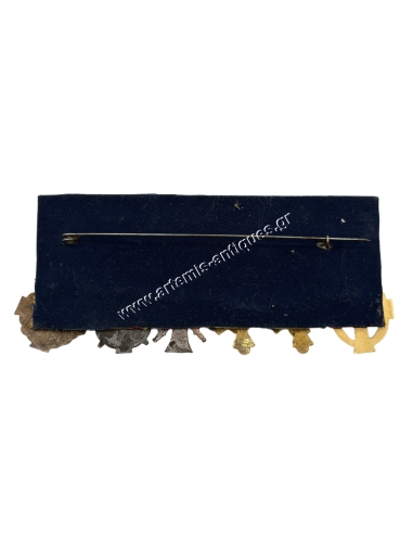 Greek Bar of 6 Miniature Medals WWII