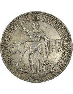 50 Francs 1935 Brussels World's Fair Mor 442a Belgium