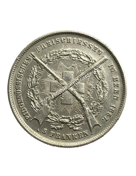 5 Francs 1857 Φεστιβάλ Σκοποβολής της Βέρνης Ελβετία