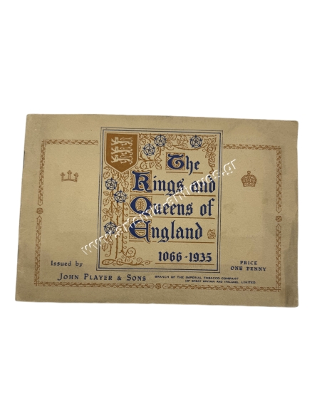 The Kings and Queens of England 1066 - 1935 άλμπουμ με κάρτες τσιγάρων Player's Navy Cut