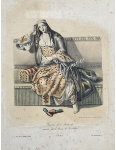Femme d'un Archonte Lithograph, Paris 1828, Otto Magnus Stackelberg 2