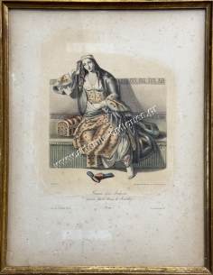 Σύζυγος Άρχοντα, Λιθογραφία, Παρίσι 1828, Otto Magnus Stackelberg