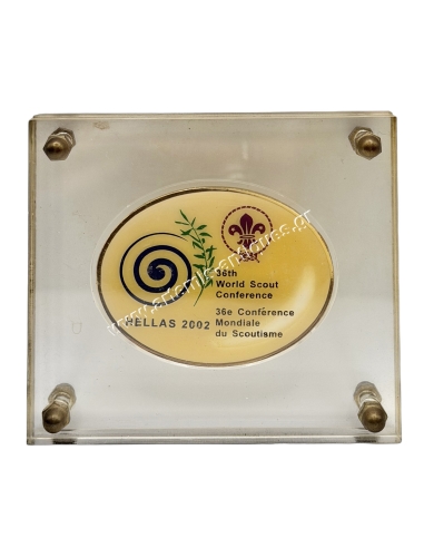 Commemorative plaque 36th World Scout Conference, Hellas 2002