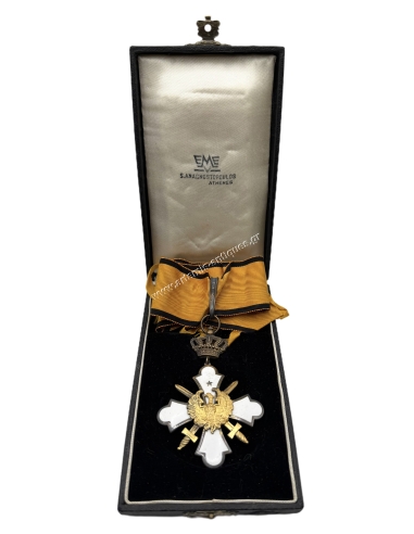 Commander of the Order of the Phoenix with Swords King Paul by EME Anagnostopoulos in Original Box