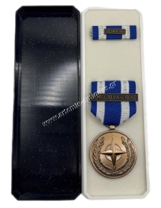 NATO OUP Libya Medal and Clasp in original box