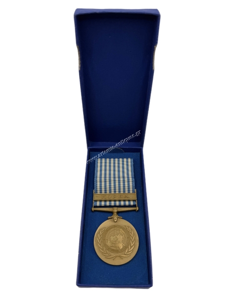United Nations Service Medal Korea in original box, Greece