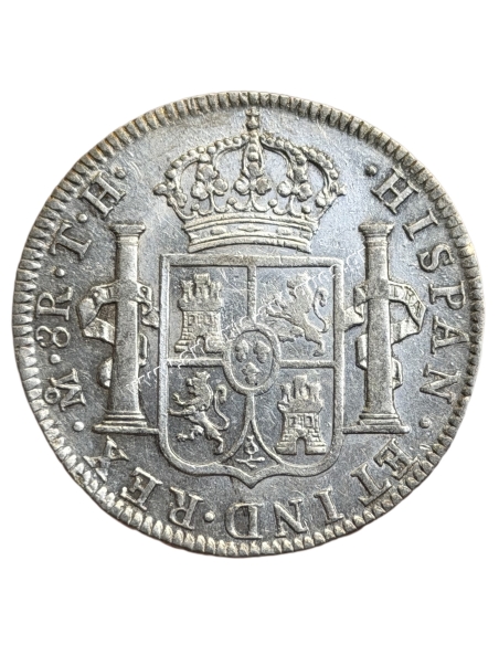 8 Reales 1808 TH Charles IV Νέα Ισπανία, Μεξικό UNC
