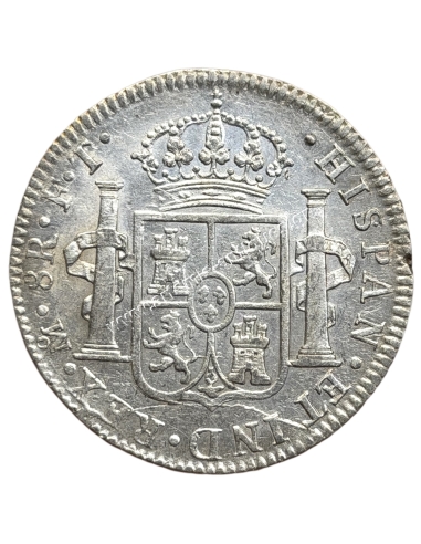 8 Reales 1802 FT Charles IV Νέα Ισπανία, Μεξικό UNC
