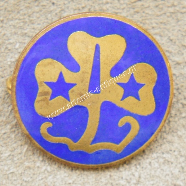 Vintage Girl Scout Clover Pin