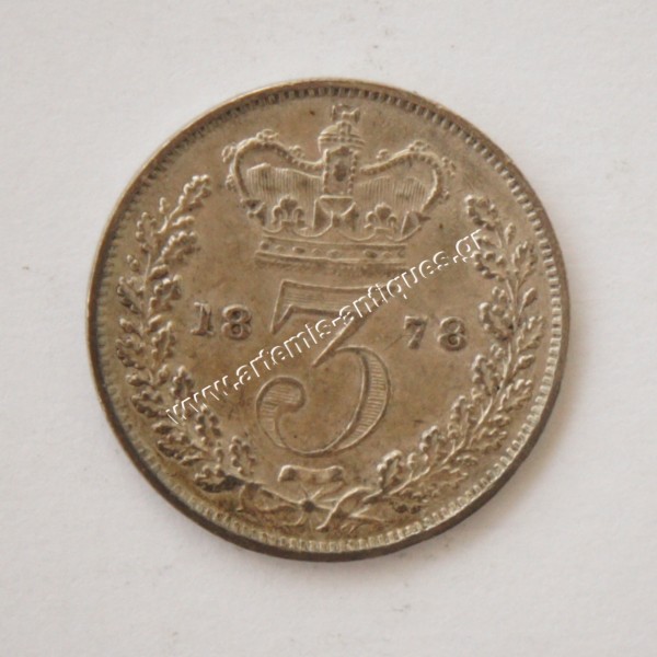 3 Πένες 1878 Μεγάλη Βρετανία