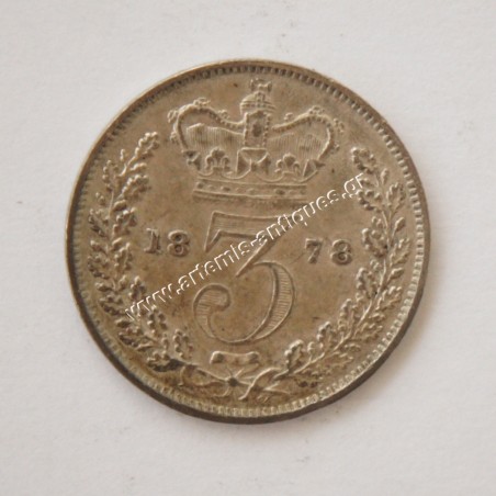 3 Πένες 1878 Μεγάλη Βρετανία