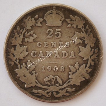 25 Cents 1908 Canada