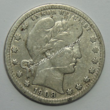 1/4 Δολάριο 1908 D