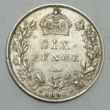 6 Pence 1890 United Kingdom