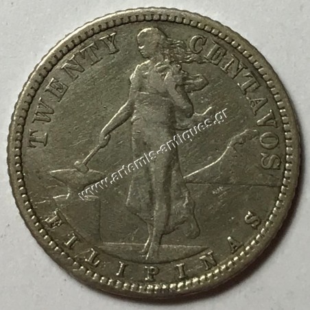 20 Centavos 1907 S Filippines