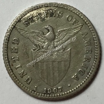 20 Centavos 1907 S Φιλιππίνες