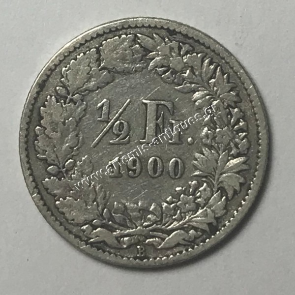 1/2 Φράγκο 1900 Ελβετία