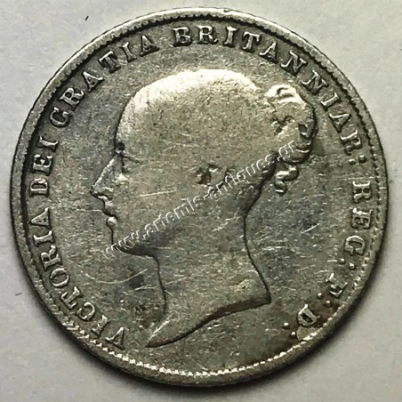 6 Pence 1864 die 28 Ηνωμένο Βασίλειο