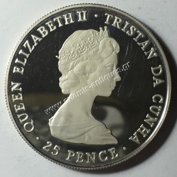 25 Pence 1980 Tristan da Cunha