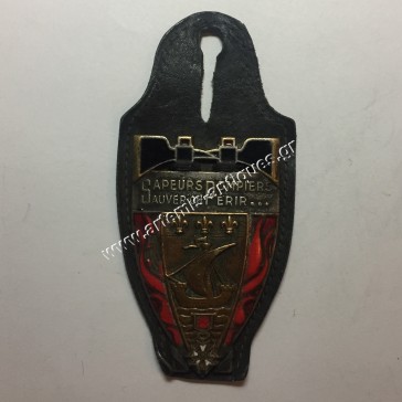 1930s Paris Fire Brigade Button Badge