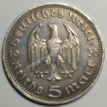 5 Marks 1936 D Germany 2