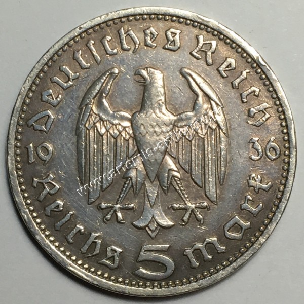 5 Μάρκα 1936 D Γερμανία
