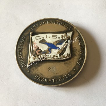 World Military Basketball Championship 1950 2nd Awarded Medal