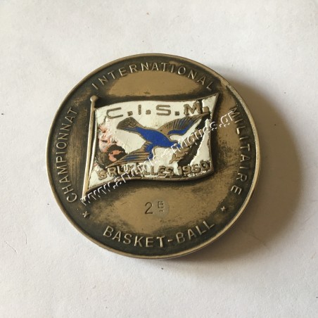 World Military Basketball Championship 1950 2nd Awarded Medal